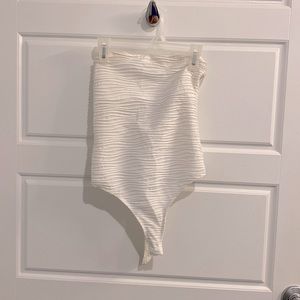 Princess Polly strapless white bodysuit